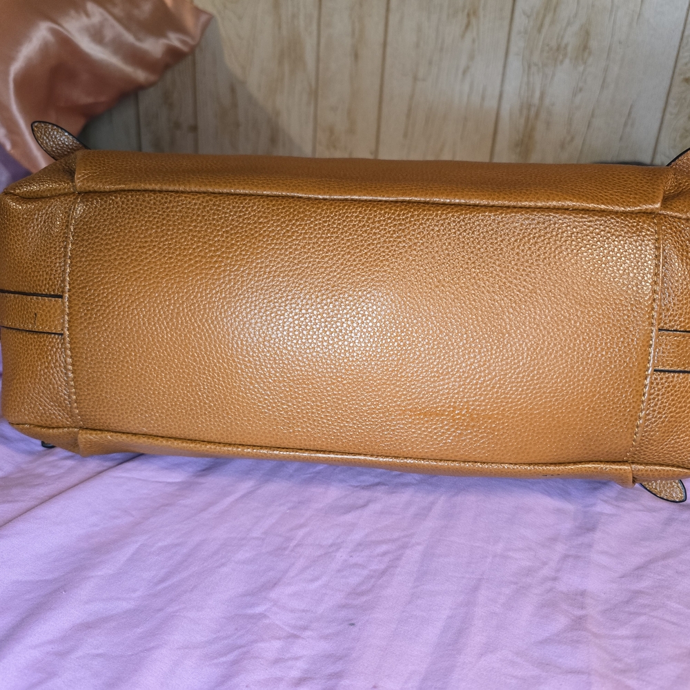 KATTEE Genuine Leather Bag Cognac Brown - Picture 5 of 8